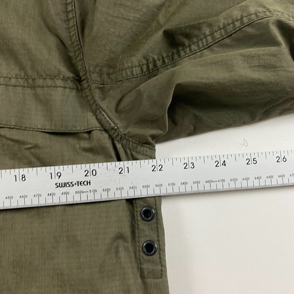 Eddie Bauer Travex Military Field Coat Jacket Men's Medium Cotton Army Green - Picture 14 of 15